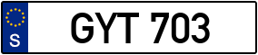 Trailer License Plate